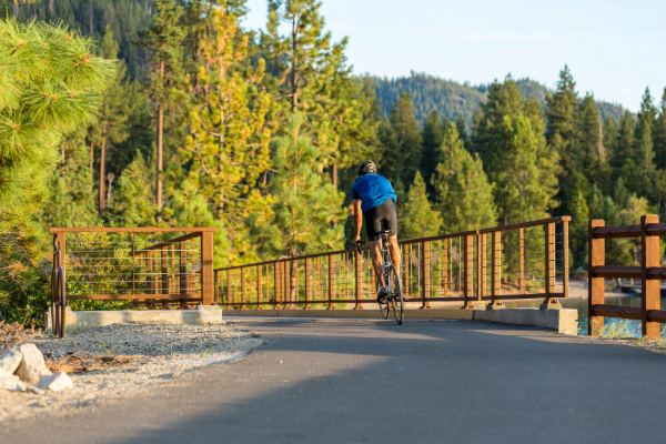 Road biking in Lake Tahoe